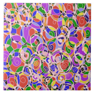Padrões Abstratos Giratórios Pastel