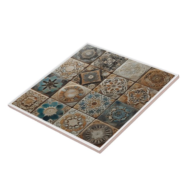 Padrões artísticos sobre Azulejos cerâmicos (Lateral)