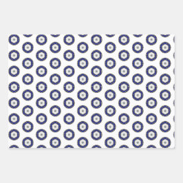 Padrões Azuis e Brancos do Prefácio Náutico de Lux