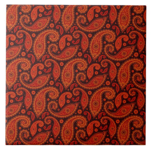 Padrões bonitos de paisley do redemoinho do bown
