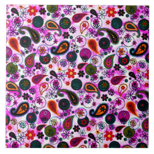 Padrões coloridos bonitos de paisley