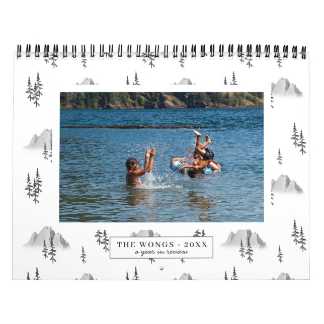 Padrões de aquarela | Calendário Personalizado de  (Capa)