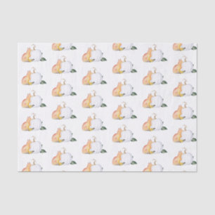 Padrões de Cores Aquáticas de Papel Tecido