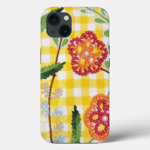 Padrões De Flor De Cama Em Gingham