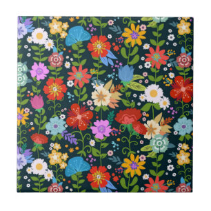 Padrões de flores sem costura pontiagudas-13554