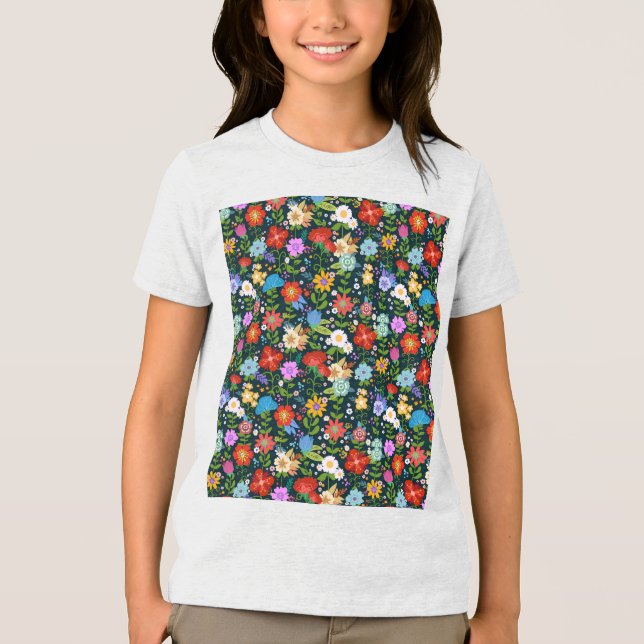 Padrões de flores sem costura pontiagudas-13554 (Frente)
