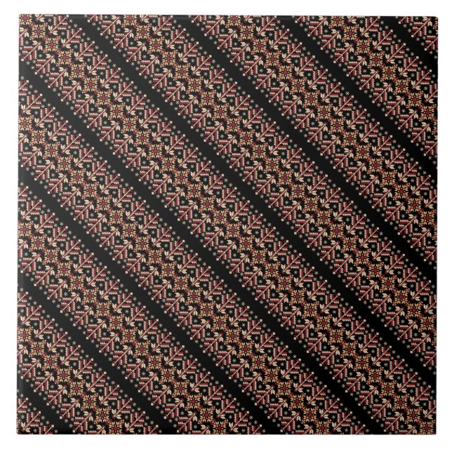 Padrões de listras ucranesas decorativas e bonitas (Frente)