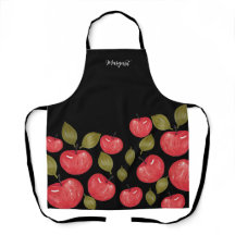 Padrões de Maçã Monogramados Pintados à Mão