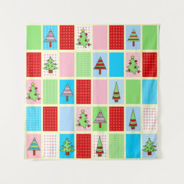 Padrões de Natal coloridos Tapeçaria