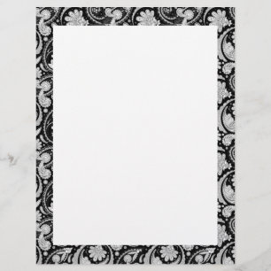Padrões de paisley preto branco-branco-cômoda