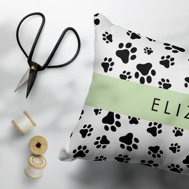 Padrões de pata, patas de cão, preto e branco, seu (Criador carregado)