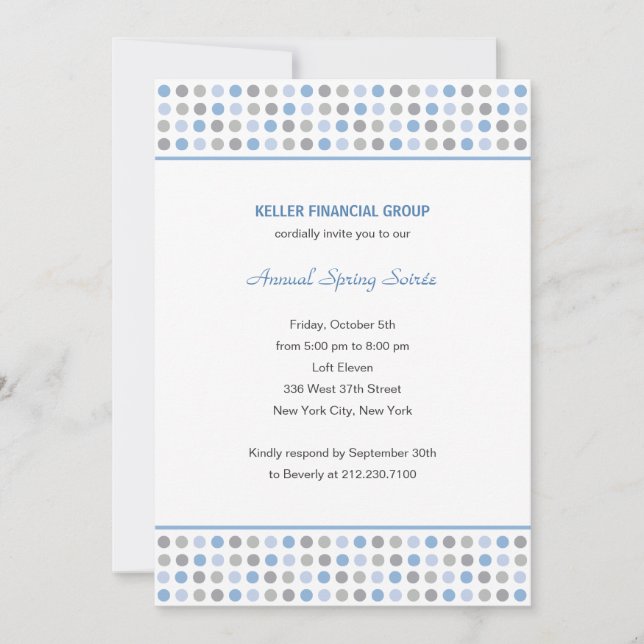 Padrões de ponto Convite de festas corporativo/com (Frente)