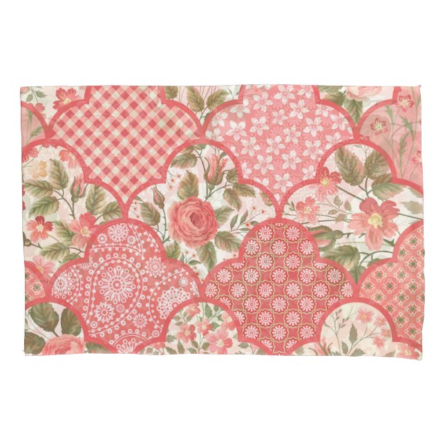 Padrões de retalhamento de Rosas de Pastel (Frente)