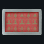 Padrões de suéter feio da árvore de Natal Cozy<br><div class="desc">Padrão com suéter feio de Natal e pinheiro com caixa</div>