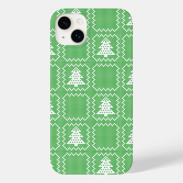 Padrões de suéter feio da árvore de Natal Cozy (Verso)