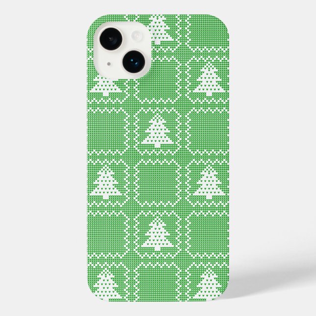 Padrões de suéter feio da árvore de Natal Cozy (Verso)