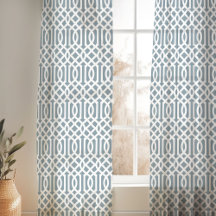 Padrões de Trellis Azul e Branco Dusty