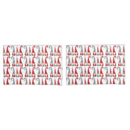 Padrões dos Gnomos do Natal Bolinhas branca vermel