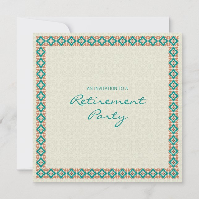 Padrões e Bordas 3 Convite de festas de Baixa (Frente)