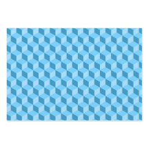 Padrões GEOMÉTRICOS DO CUBO DE ROSA AZUL BRILHANTE