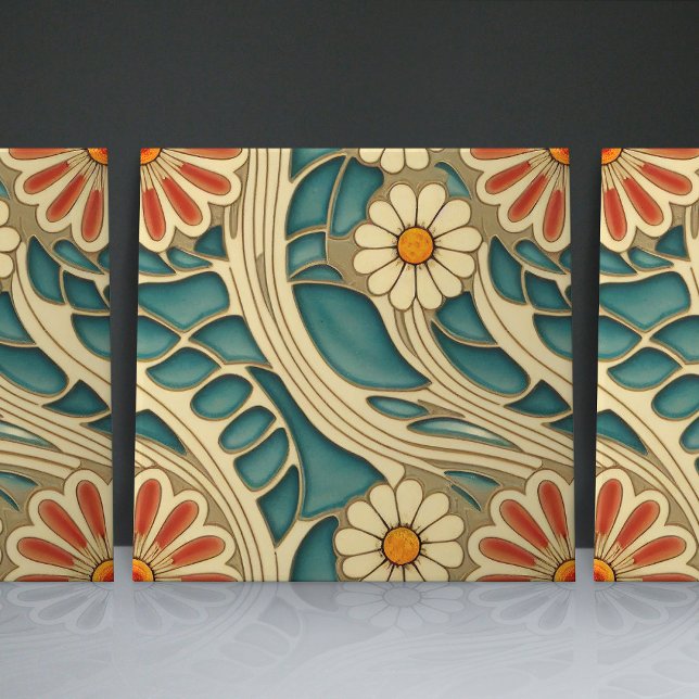 Padrões orgânicos Indígenas e cremes vermelhos (Criador carregado)