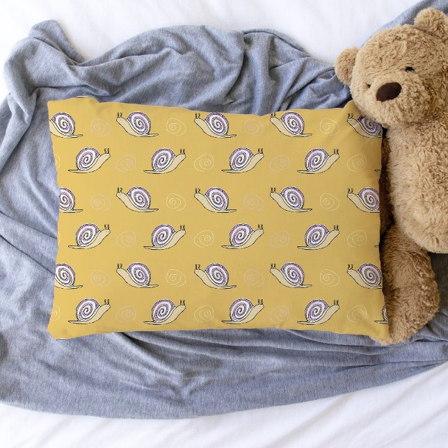 Padrões para unhas e espirros ilustrados (Snail Pattern Pillowcase)