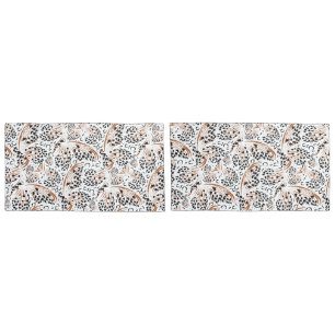 Padrões Pretos, Castanho Enrugado Branco/Inverso S