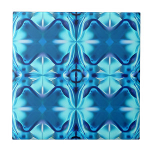 Padrões Tie Dye no Indigo e no Azul Gelo