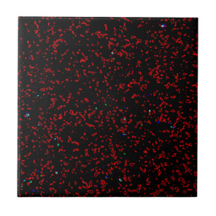Padrões Vermelho Negro de Arte Fractal Moderna, L