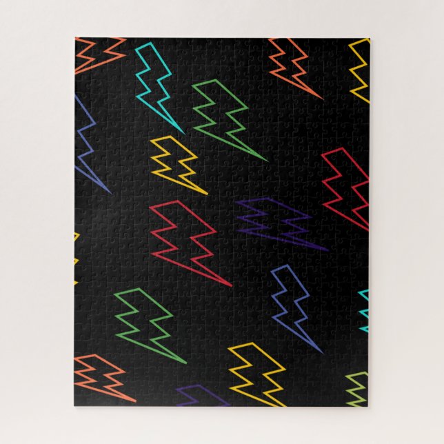 Padrões Zigzag multicolores         Quebra-cabeça  (Vertical)