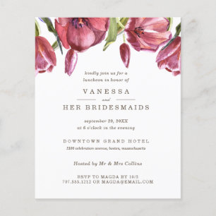 Pães vermelhos casados BRIDESMAIDS Luncheon