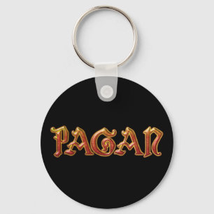 Pagan Red Flame Witch Wiccan Key Fob Chaveiro