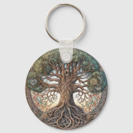 Pagan Tree of Life Chaveiro