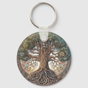 Pagan Tree of Life Chaveiro