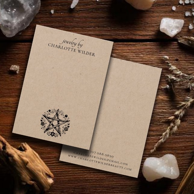 Pagan Wiccan Pentacle Jewelry Earring Kraft (Criador carregado)