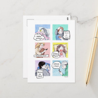 Pagbati/ Saudação- Cartões postais DNM