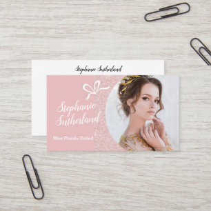 Pageant Cartão de visita - Personalizado com Foto
