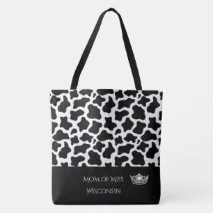 Pageant Crown Tote Bag-Cow Impressão