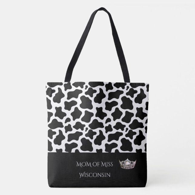 Pageant Crown Tote Bag-Cow Impressão (Frente)