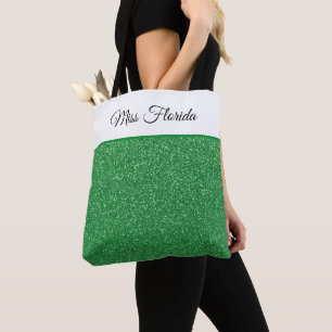 Pageant Faux Glitter Tote Bag