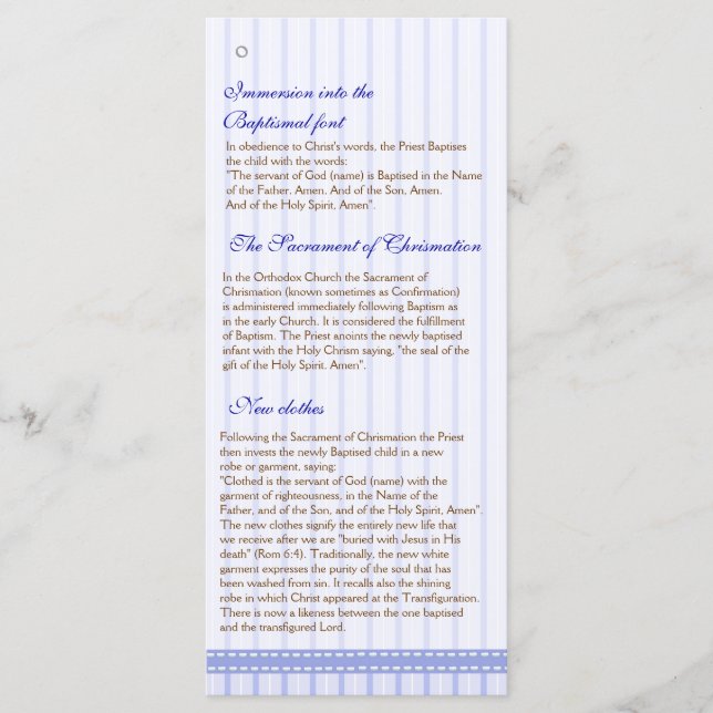 Página 4/5 Programa de Batismo da Igreja Ortodoxa  (Frente)
