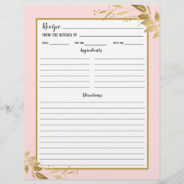 Página Binder de Recipiente de Folhagem Dourada Co