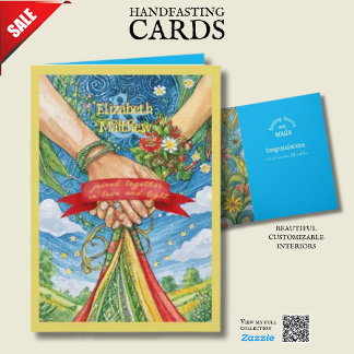 PÁGINA CELTICA DE CARTÃO DE MÃO PERSONALIZADA