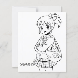 Página Color Me para Crianças Personalizar a men