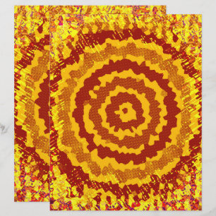 Página de Álbum de Recortes de Flor de ET Abstrato