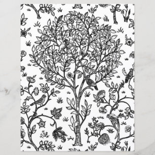 Página de Coloração de Adultos, William Morris Tre