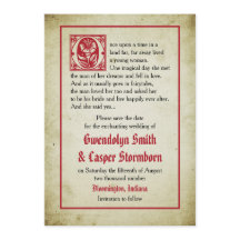 Página de Conto de Fadas | Antigo Anúncio de Data 