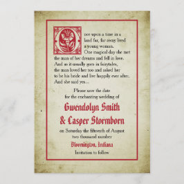 Página de Conto de Fadas | Antigo Anúncio de Data 