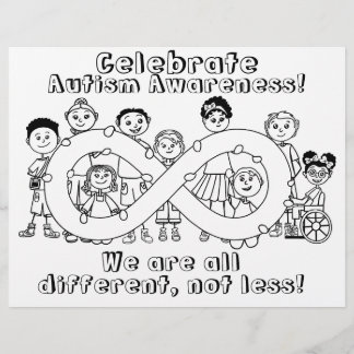 Página de Cores de Consciência do Autismo