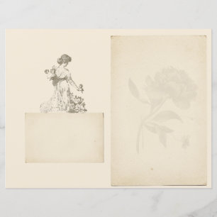 Página de Diário do Scrapbook da Rosa francesa Vin